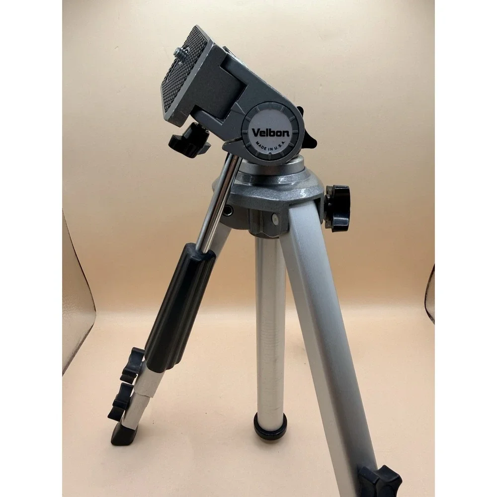 Velbon Camera Tripod Mini II 2 Adjustable Heavy Duty Pan Tilt 3 Way‎ Extend  VTG
